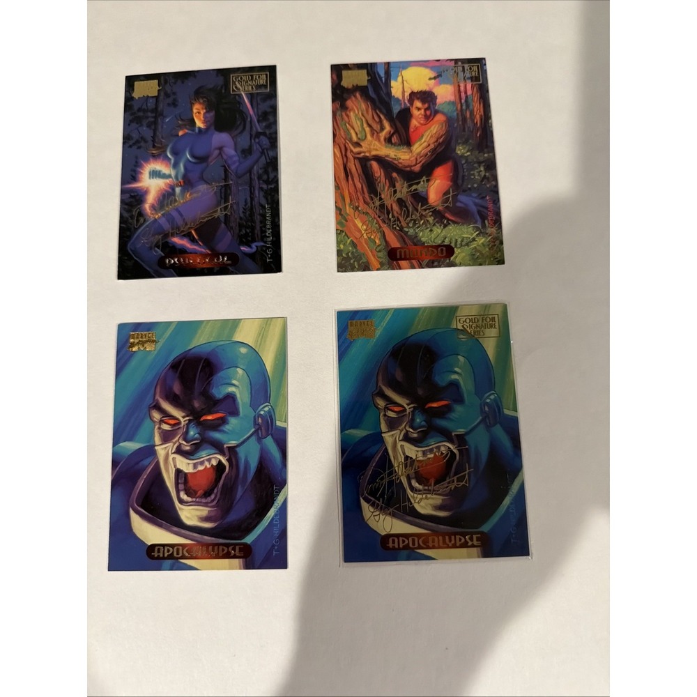 1994 marvel masterpieces gold foil signature